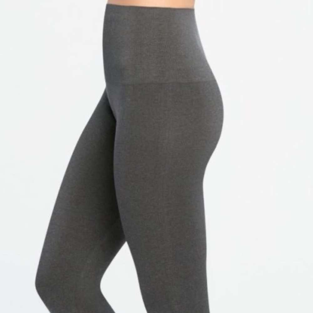 SPANX Size XL Look at Me Now Seamless High Waist Grey Leggings - Picture 2 of 11